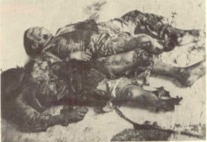 Víctimas del bombardeo