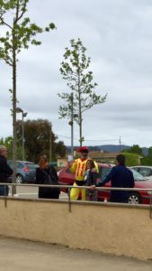 Apoderado de ERC en traje de faena