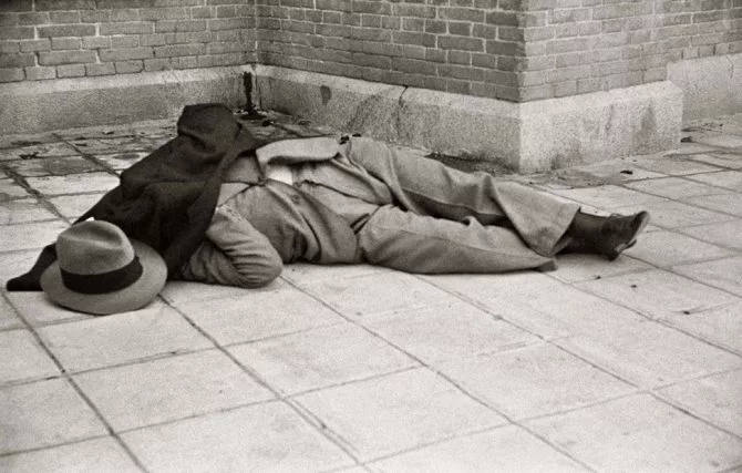 El líder derechista Calvo Sotelo tras ser asesinado en julio de 1936 por miembros del PSOE, el suceso que desencadenó la guerra civil.