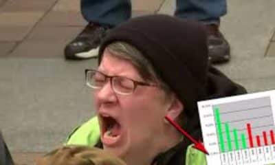 Manifestante enloquecida