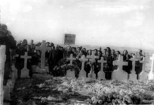 Cementerio de Paracuellos, en 1946