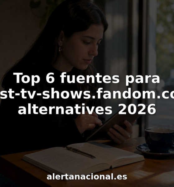 Mujer consultando páginas de fans de series en su tablet