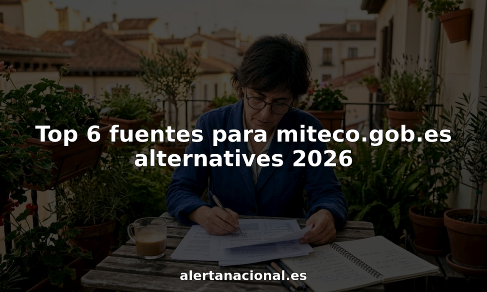 Periodista investigando fuentes alternativas a miteco.gob.es